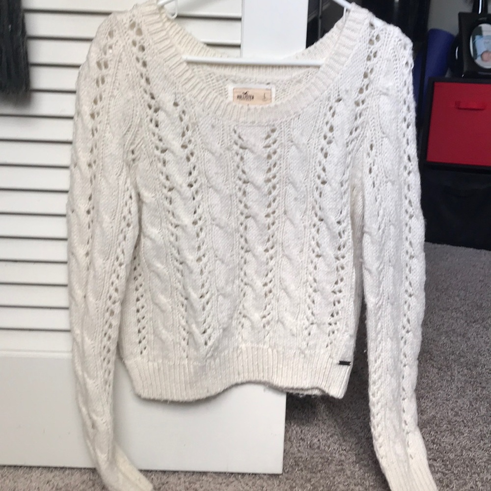 Thick holey and fuzzy sweater